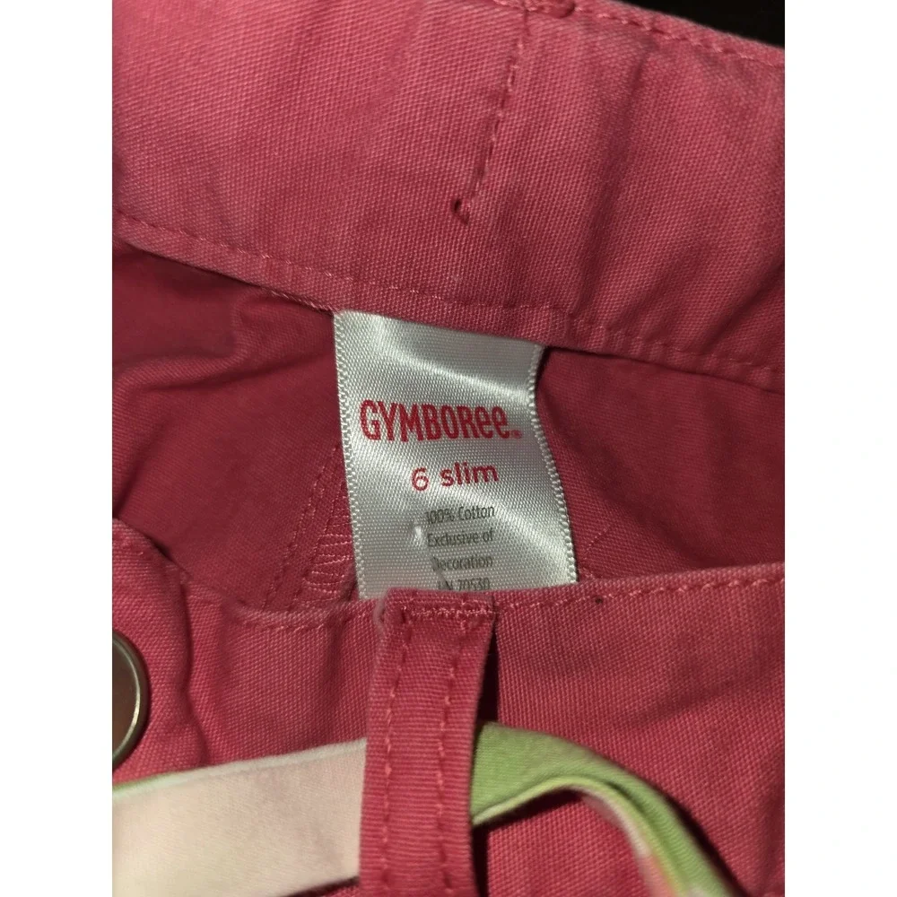 Gymboree tulip garden belted capris Easter pants‎ size 6 slim